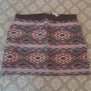 American Eagle Aztec skirt